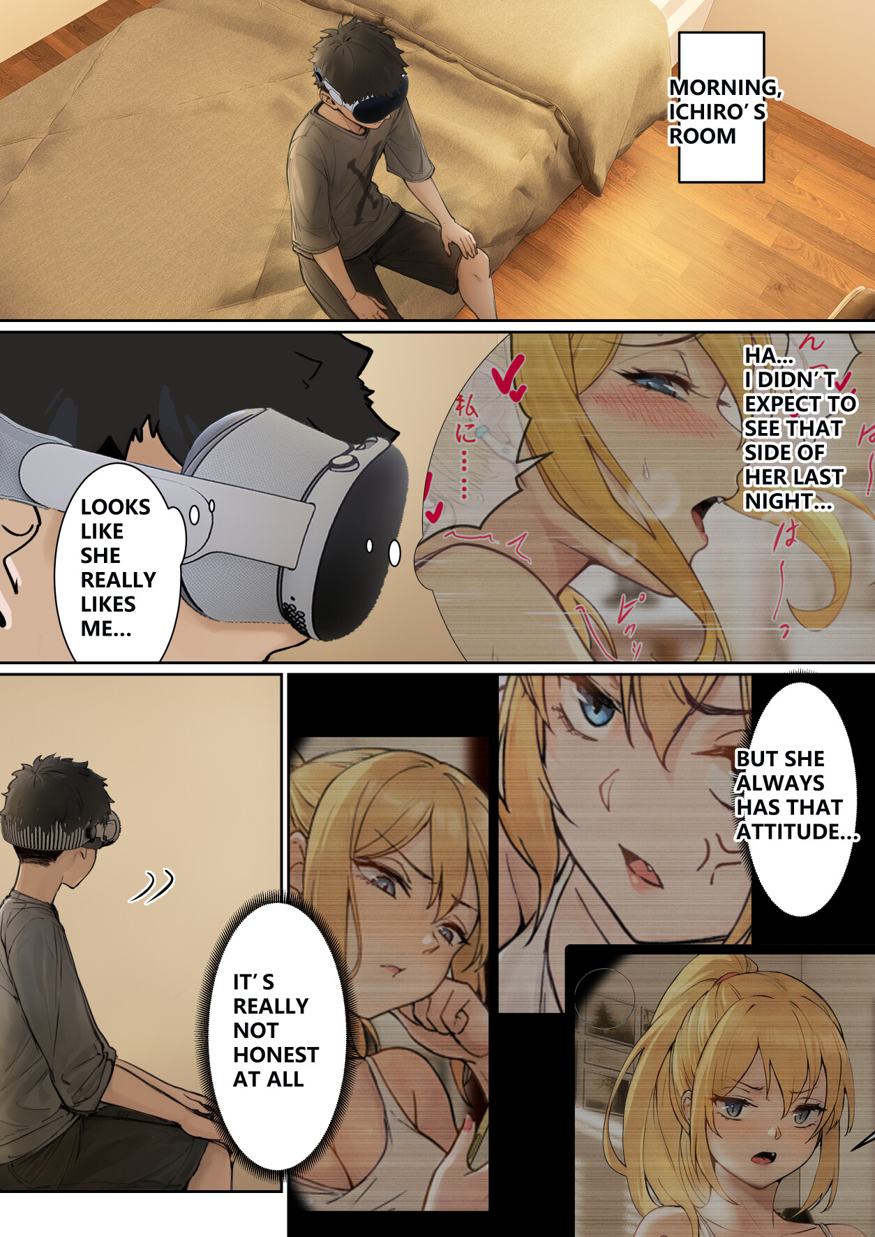 Hentai Manga Comic-My AR glasses can see various stats about my foster sister?!-Read-52